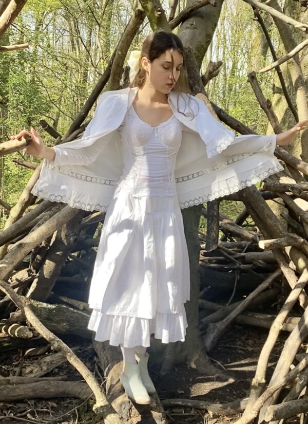 White Ribbon Corset - Image 2