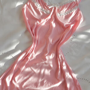 Ruffle Pink Slip Dress