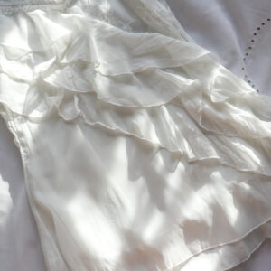 White Fairy Ruffle Top