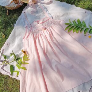 Pink hearts pinafore