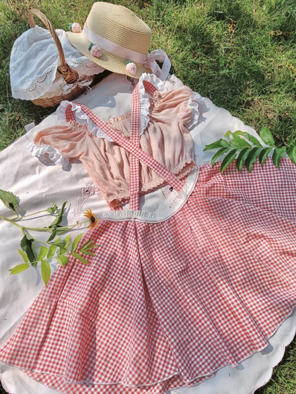 Picnic hearts skirt - Image 3